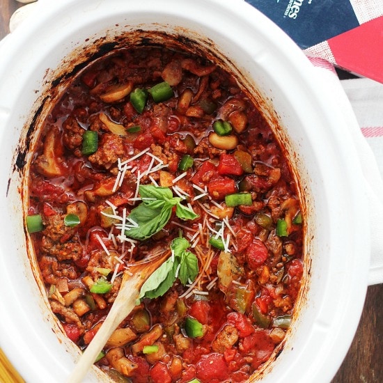 Flavorful Crock Pot Spaghetti Sauce Italiano | Diethood