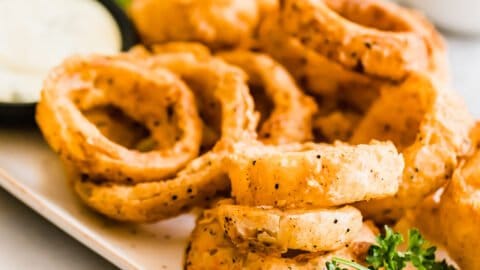 Healthy Vegan Onion Rings (Fat Free!) - From My Bowl
