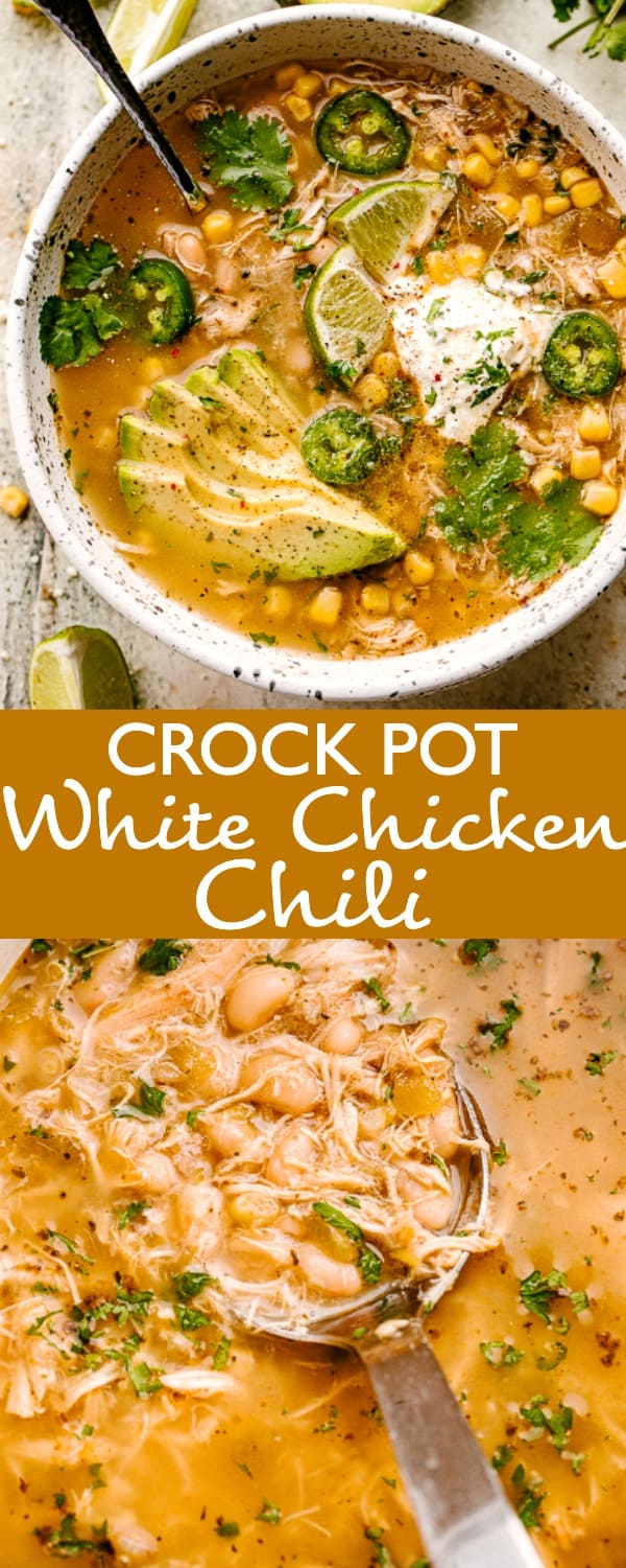 Crock Pot White Chicken Chili Recipe | Diethood