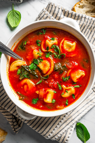 Spinach Tortellini Soup | Diethood