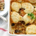 Vegetable Cobbler with Cheddar Biscuits | Easy Vegetarian Dinner Idea