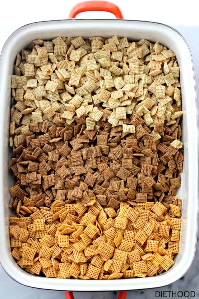 Easy Oven Baked Chex Mix