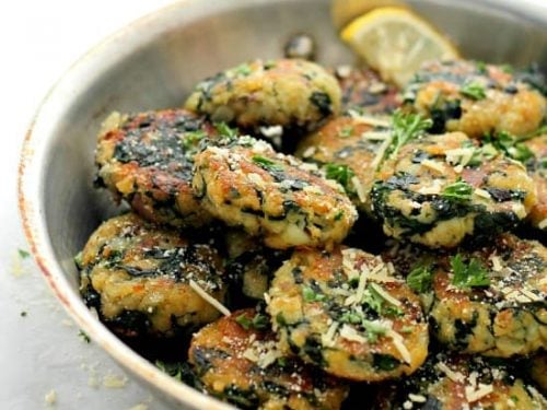 Spinach And Garlic Potato Patties Recipe Diethood