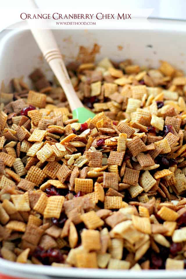 Orange and Cranberry Chex Mix In The Oven