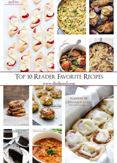 Best of 2014: Top 10 Reader Favorite Recipes | www.diethood.com | A collection of 2014's most visited recipes on Diethood.