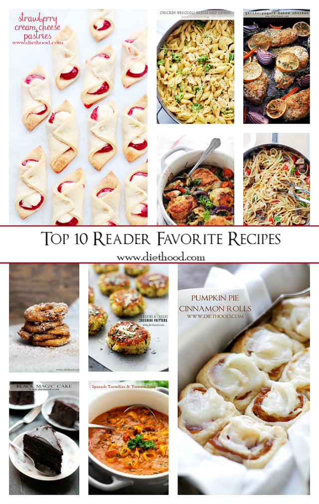 Best of 2014: Top 10 Reader Favorite Recipes | www.diethood.com | A collection of 2014's most visited recipes on Diethood. 