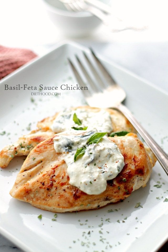 Basil Feta Sauce Chicken