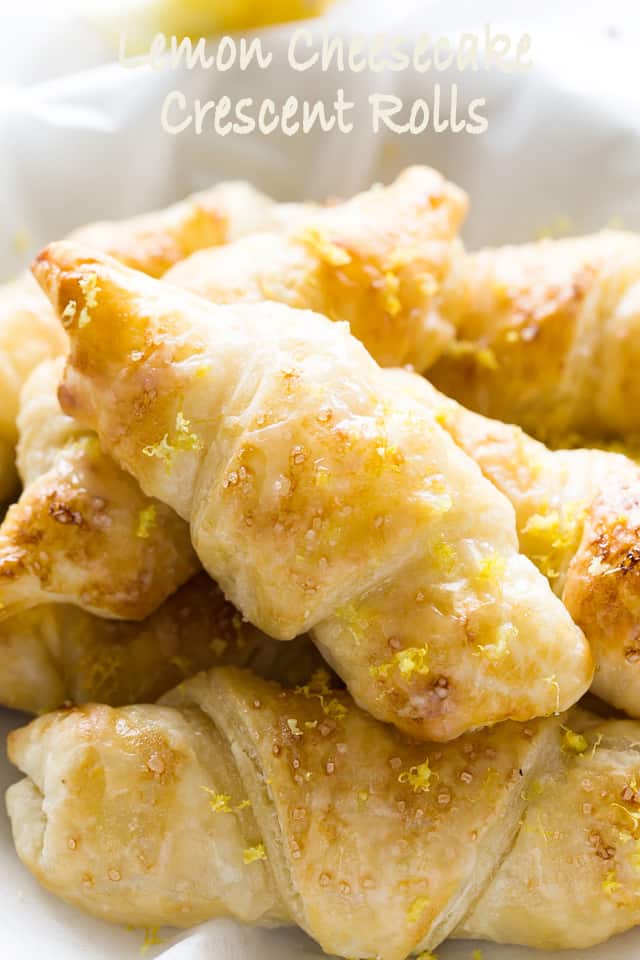 Lemon Cheesecake Crescent Rolls