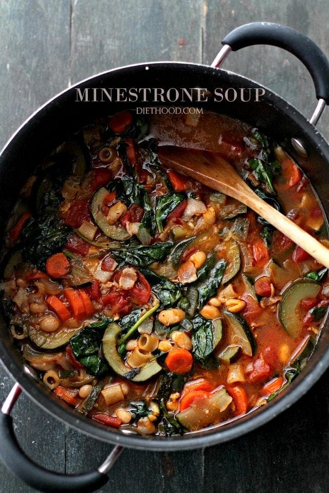 Minestrone Soup IN a soup pot