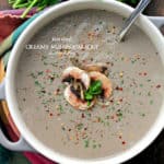 Roasted Creamy Mushroom Soup Recipe | Easy Mushroom Recipe