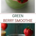 Green Berry Smoothie photo collage