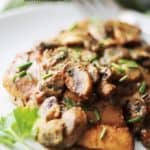 One Skillet Dijon Chicken with Mushrooms & Chives Recipe | Dinner Ideas