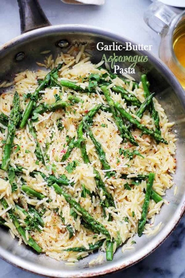 Garlic Butter Asparagus Pasta Recipe Diethood