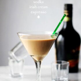 Irish Martini | www.diethood.com | A splash of vodka, some strong espresso and a good dose of Irish Cream create this rich and so delicious Irish Martini.