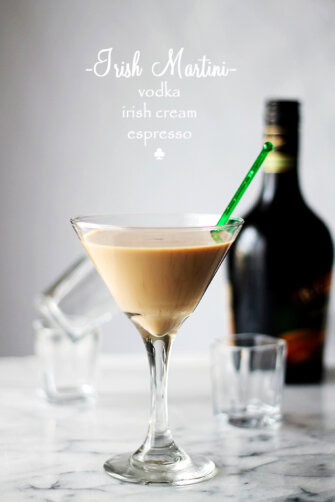 Irish Martini | www.diethood.com | A splash of vodka, some strong espresso and a good dose of Irish Cream create this rich and so delicious Irish Martini.