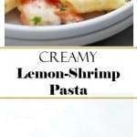 Creamy Lemon-Shrimp Pasta | www.diethood.com | Lemony, creamy, cheesy Shrimp and Pasta dinner that's ready in 30 minutes, from start to finish!