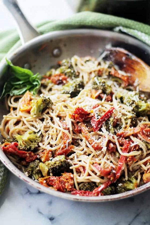 Broccoli and Sun-Dried Tomatoes Pasta Recipe | Diethood