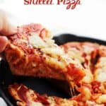 Whole Wheat Deep Dish Pizza Recipe | Easy Deep Dish Pizza in a Skillet