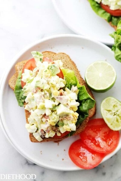 Avocado Egg Salad Recipe | Easy Mayo Free Egg Salad Recipe