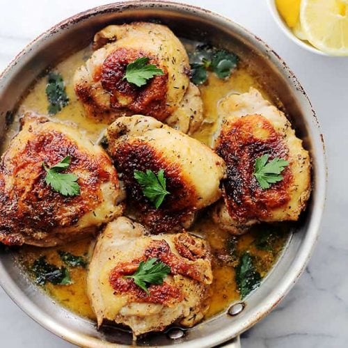 Lemon Paprika Chicken Thighs Recipe | Diethood