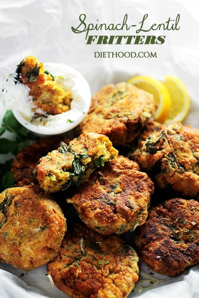 Spinach Lentil Fritters Recipe | Easy Healthy Fritter Recipe