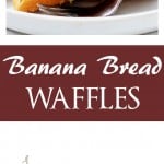 Banana Bread Waffles | www.diethood.com | The sweet and delicious taste of Banana Bread in a Waffle!