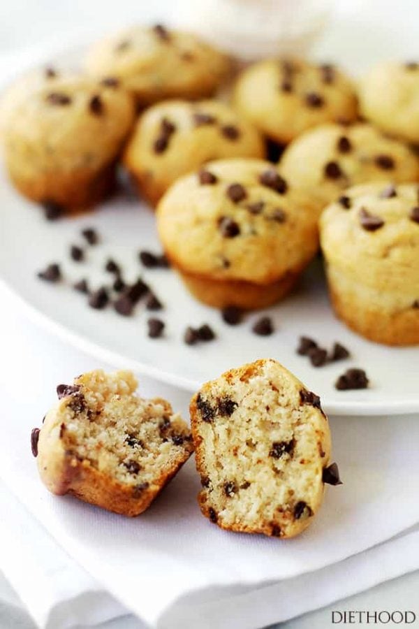 Mini Chocolate Chip Muffins Recipe Diethood