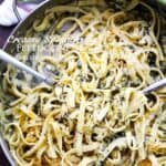 Creamy Spinach Fettuccine | Easy Vegetarian Pasta Dinner Idea