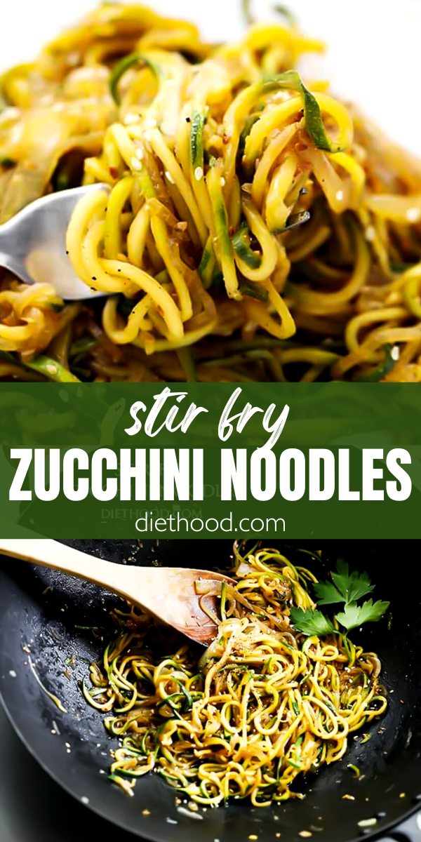 Stir Fry Zucchini Noodles Recipe Diethood