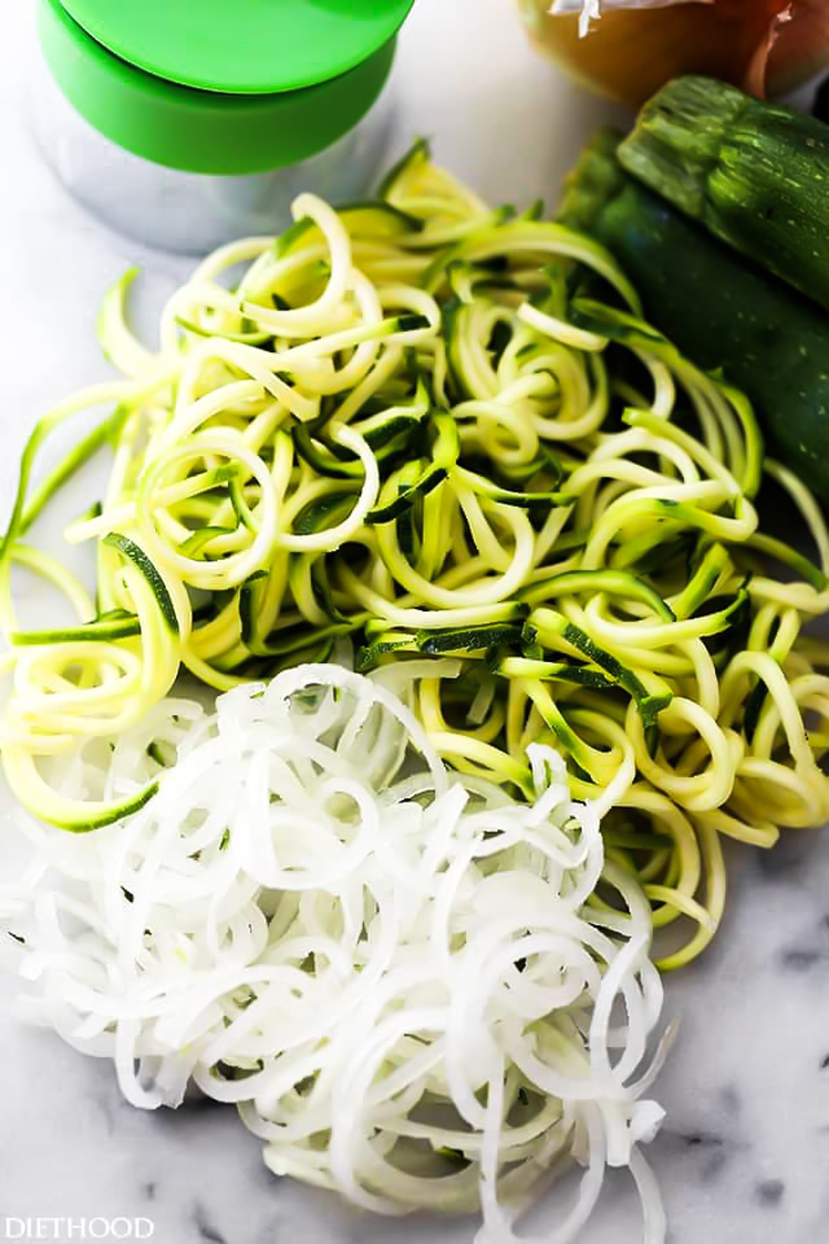 How to Make Zucchini Noodles (Zoodles) - Salads with Anastasia