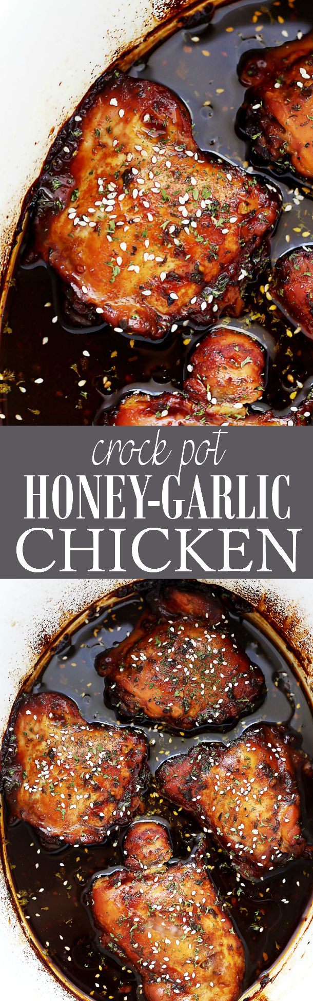 Crock Pot Honey Garlic Chicken Recipe | Diethood