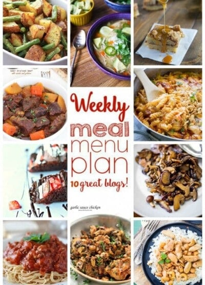 Weekly Meal Plan Week 11