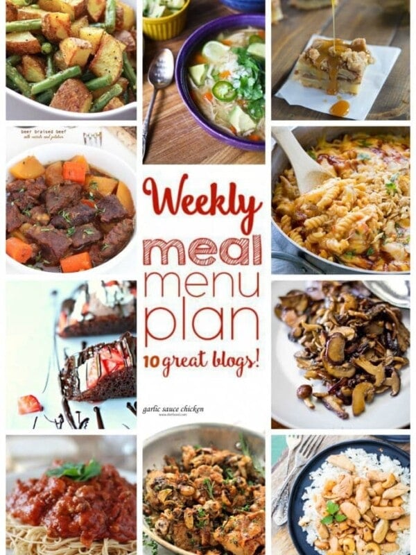 Weekly Meal Plan Week 11