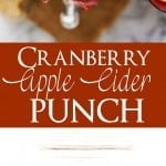 Cranberry Apple Cider Punch | www.diethood.com | Easy to make, deliciously sweet drink that is perfect for all your Fall and Winter parties.