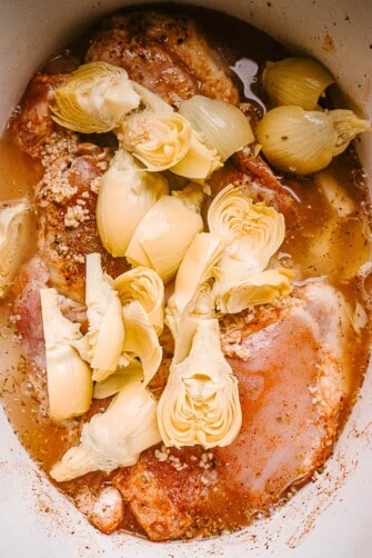 Crockpot Chicken with Artichokes | Diethood