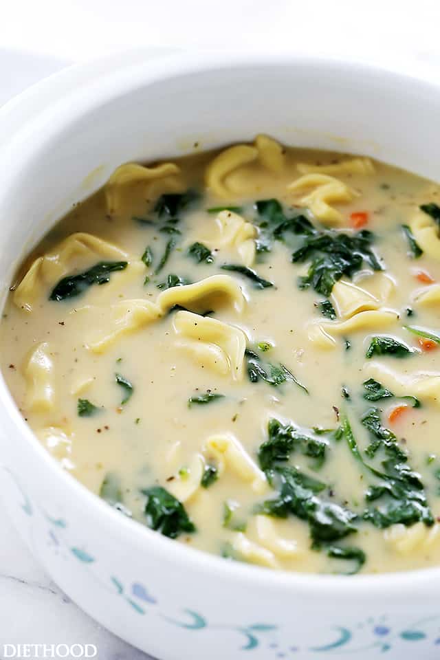 Creamy Tortellini Soup Recipe An Easy Delicious Homemade Soup