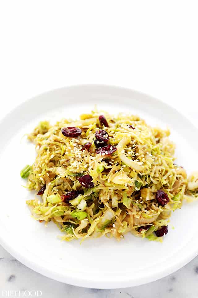 Shaved Brussels Sprouts Stir Fry Recipe