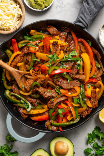 Easy Steak Fajitas | Diethood