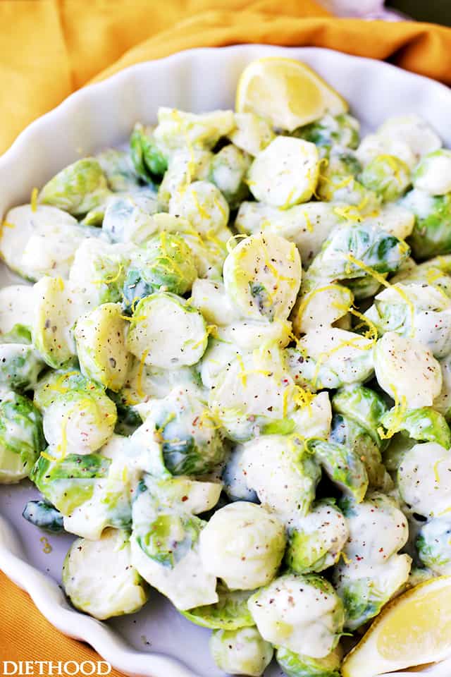 Creamy Dijon Brussels Sprouts Recipe