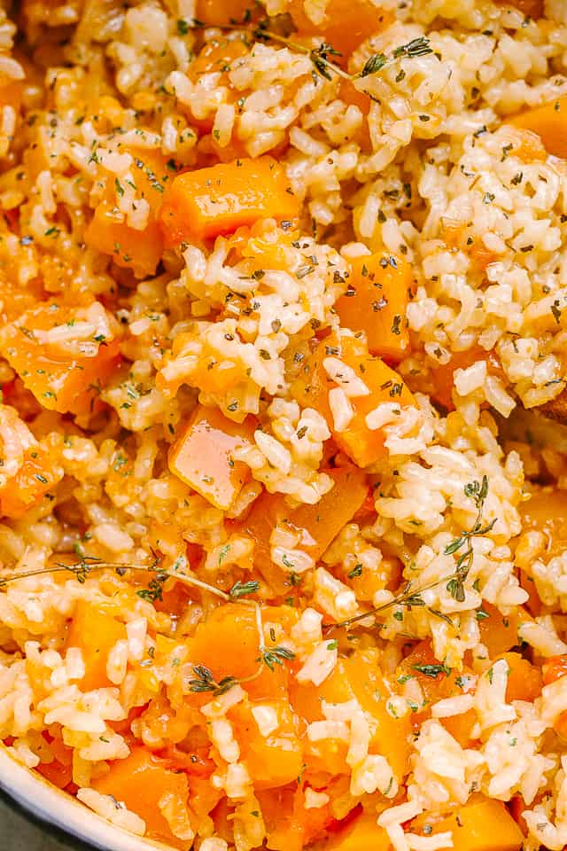 butternut squash and rice