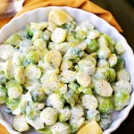 Creamy Dijon Brussels Sprouts