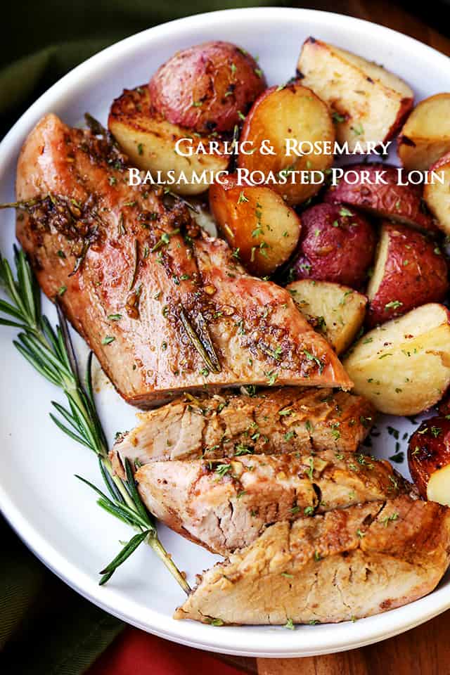 pork loin, holiday dinners, balsamic recipes