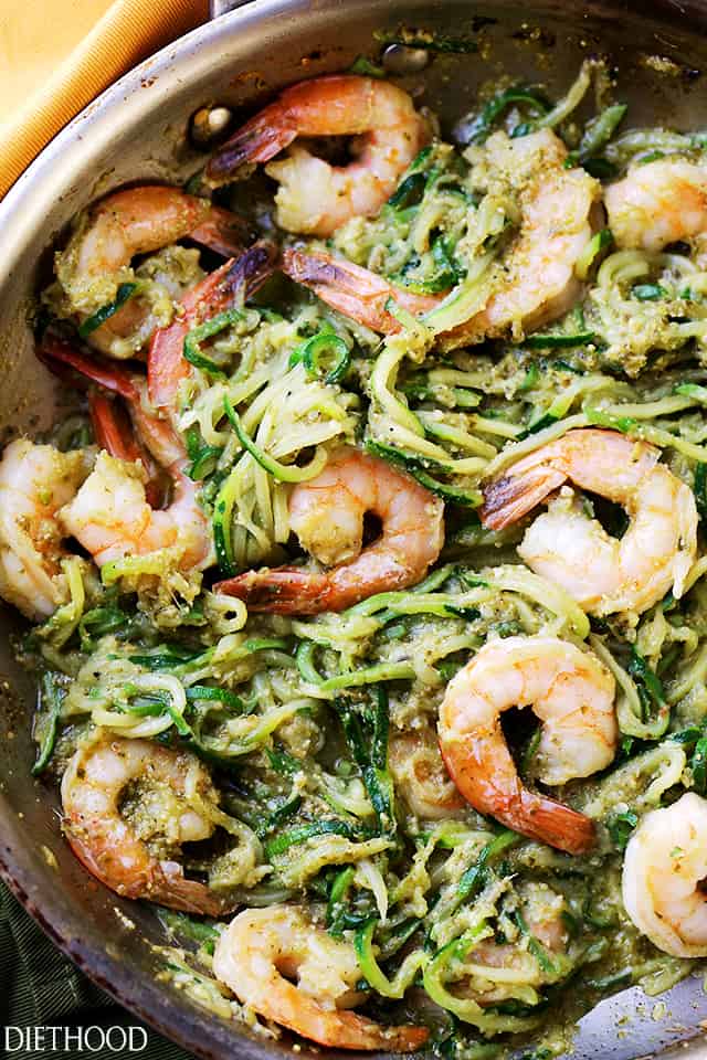 Zucchini Noodles and Shrimp Recipe