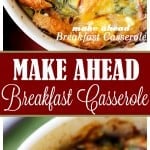 Pinterest image for Make Ahead Breakfast Casserole.