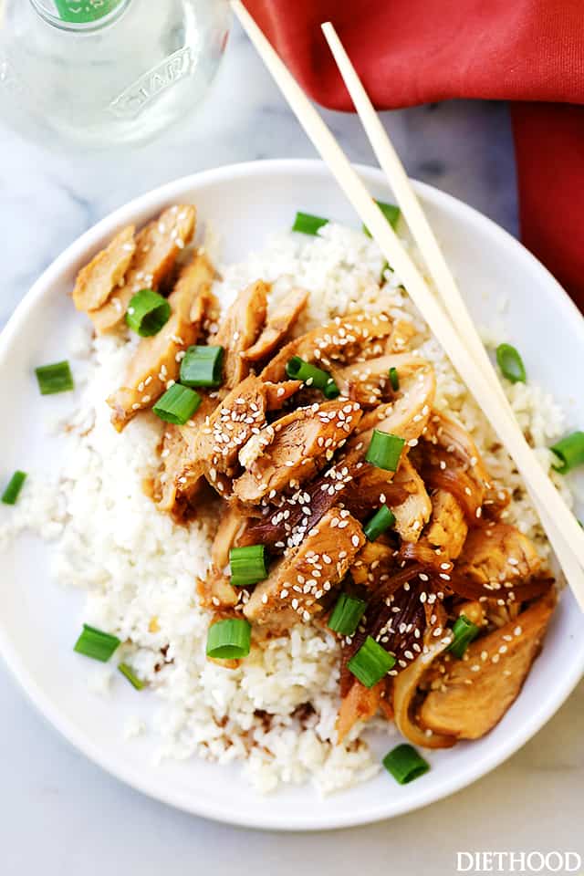 One Pot Easy Teriyaki Chicken Recipe - One pot and about 30 minutes are all you will need for this effortless, yet amazing Teriyaki Chicken recipe. 