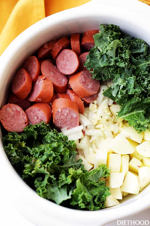 Smoked Sausage, Kale and Potato Soup | Easy 30 Minute Soup Recipe