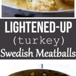 Pinterest photo for turkey Swedish meatballs.
