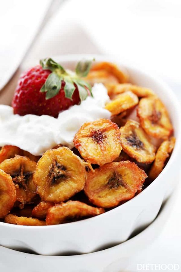 Homemade Baked Banana Chips Recipe Diethood