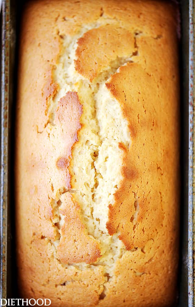 Lemon Bread Recipe - Packed with lemon flavor, this easy to make quick bread is sweet, crumbly, lightened-up, and incredibly flavorful! The Lemon Glaze takes it over the top!
