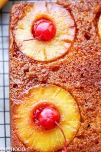 Pineapple Upside Down Yogurt Cake - An easy recipe for super moist homemade pineapple upside-down cake made with olive oil and yogurt, and a buttery-sweet brown sugar topping.